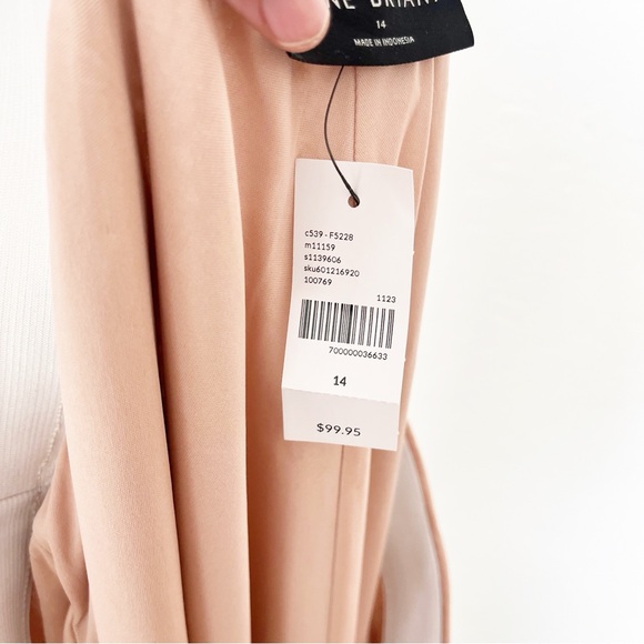 Lane Bryant Sequin Rose Gold Midi Skirt Size 14 New With Tags - Picture 8 of 9